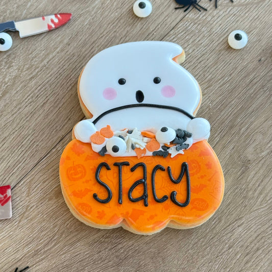 Personalized Ghost Cookie